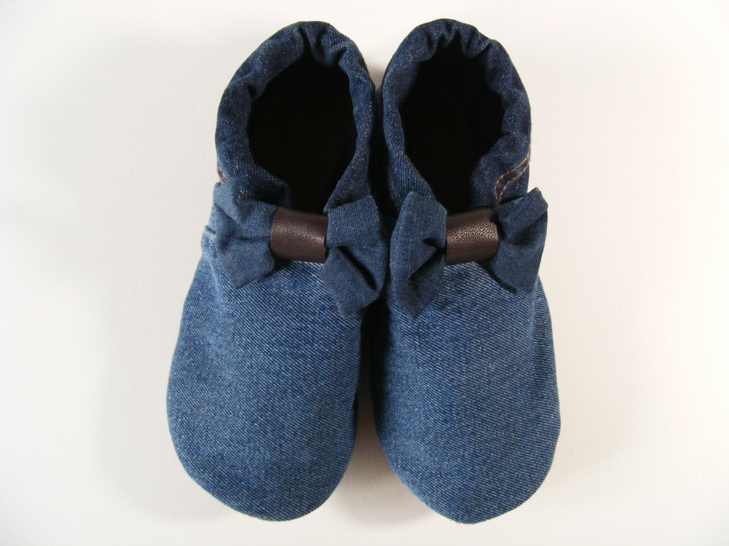 Chaussons femme MOCCA Tilda denim bleu foncé upcyclés