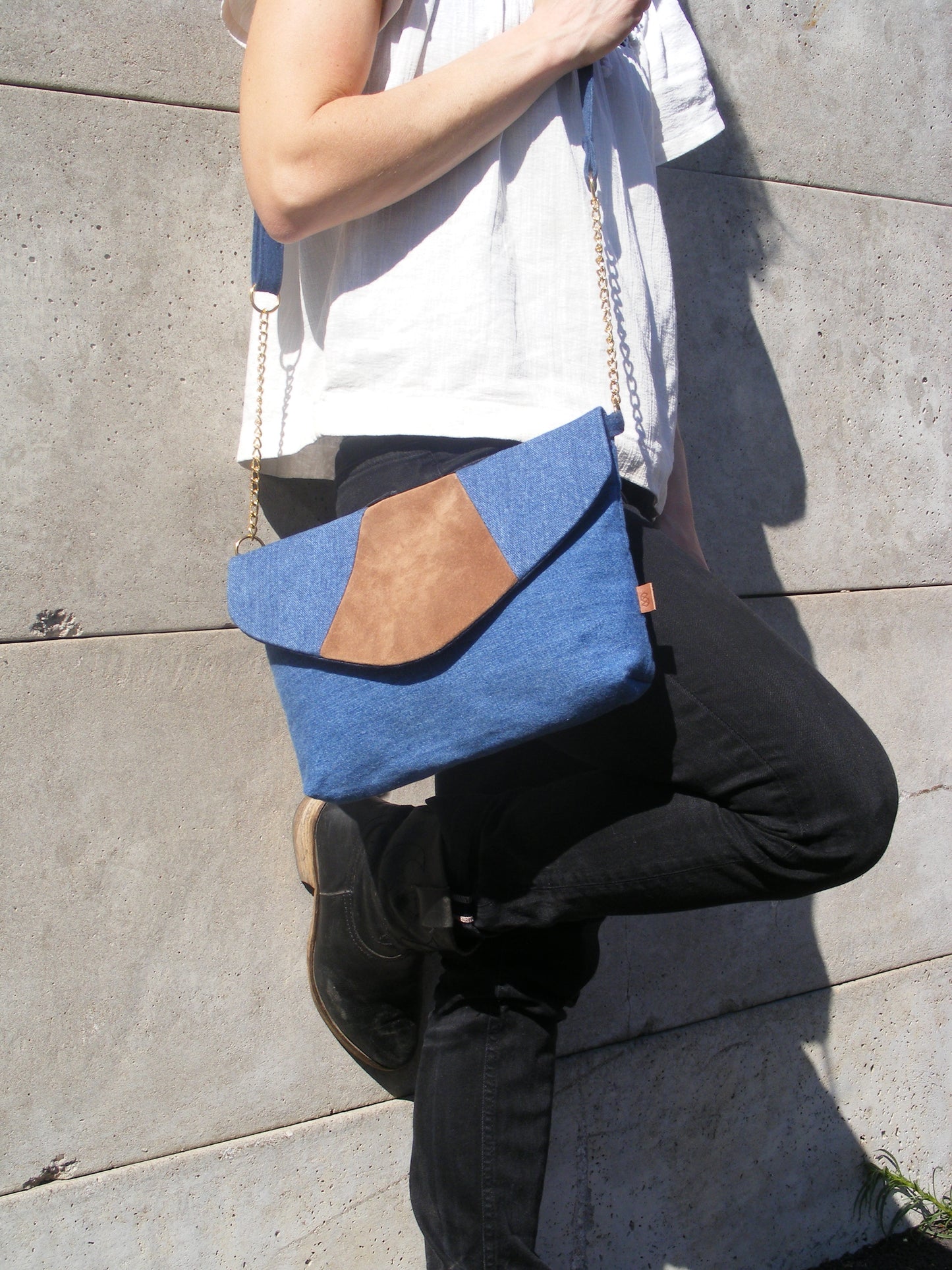Handtasche SMILLA Crossbody Bag hellblau cognac