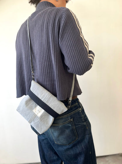 Minimal Crossbody Bag grey black