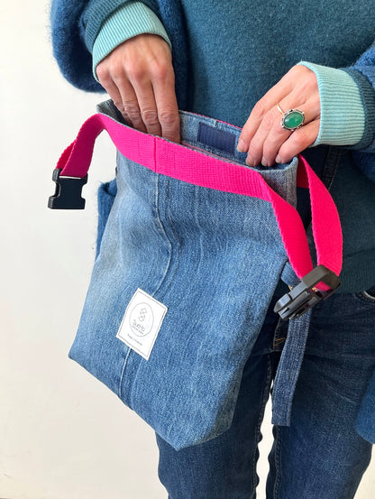 Minimal Crossbody Bag blue pink