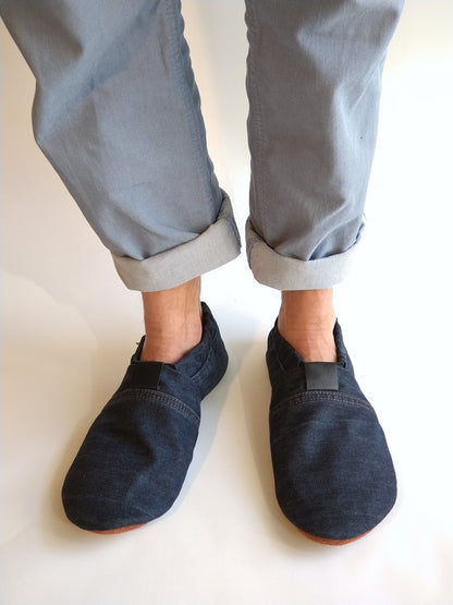 Slippers unisex MOCCA LEO denim midnight blue