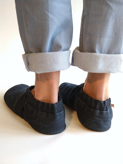 Slippers unisex MOCCA LEO denim midnight blue